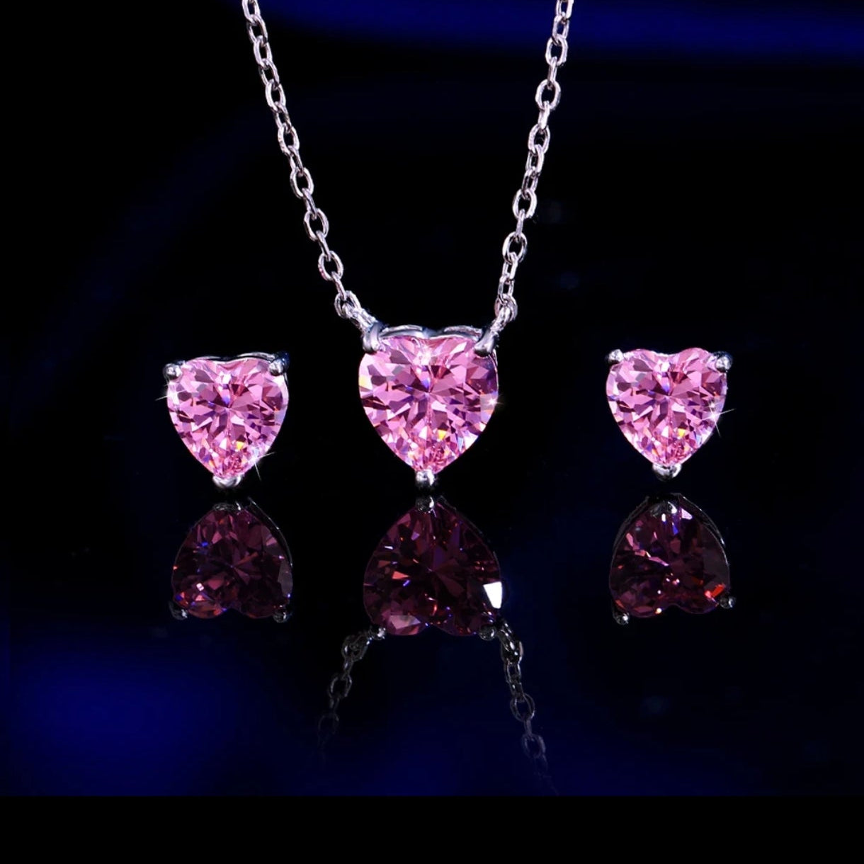 Colección Collar y Aretes  de plata 925