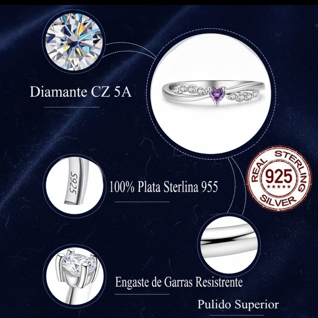 R045 Anillo Plata 925   talla única