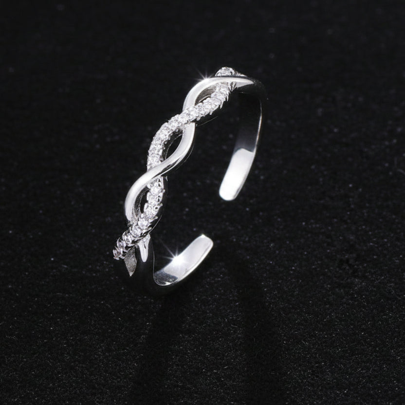 R032 Anillo Plata 925  talla única