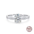 R111 0val Anillo plata 925