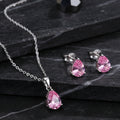T047 Colección Collar y Aretes de plata de plata S925 (copia)