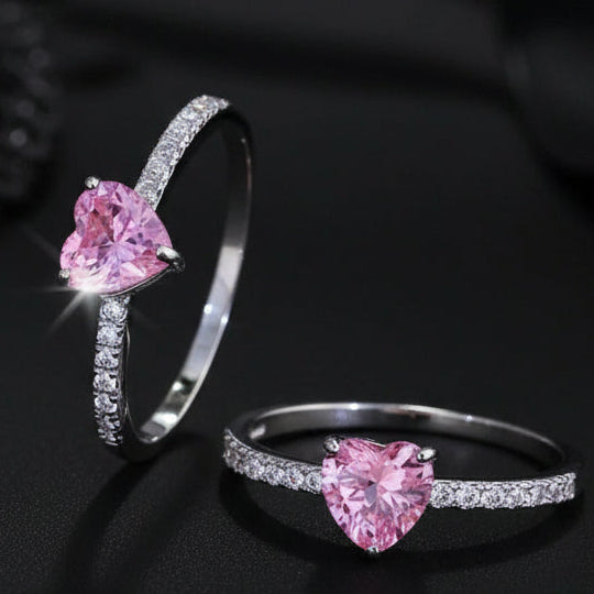 R101  Anillo plata rosado