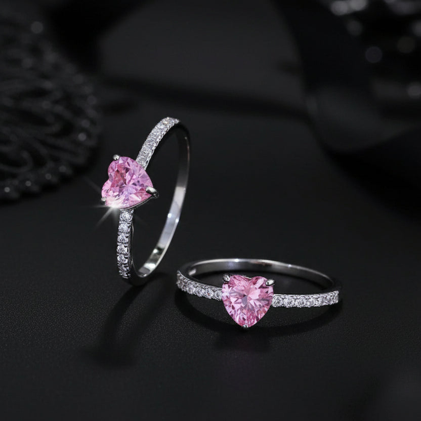 R101  Anillo plata rosado