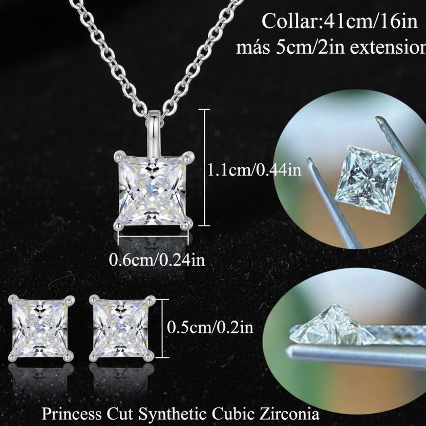 T051 collar de plata  y aretes  925