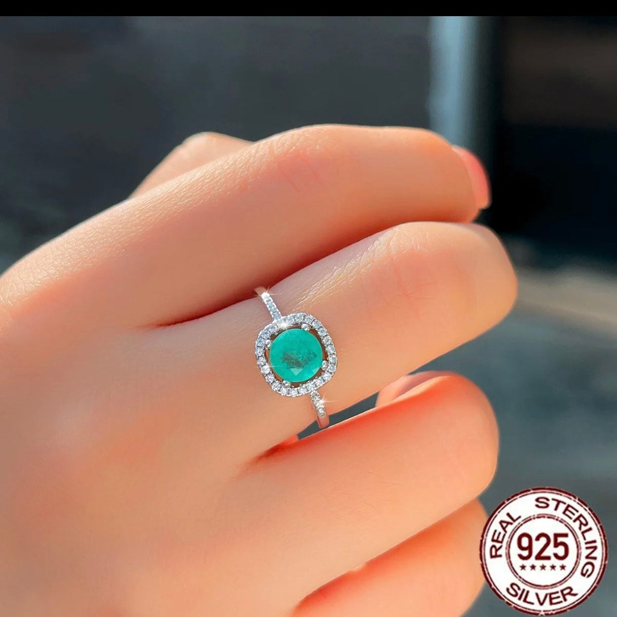 R084 Anillo plata con Turmalina