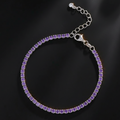 031  pulsera  tenis de plata con piedra circonia