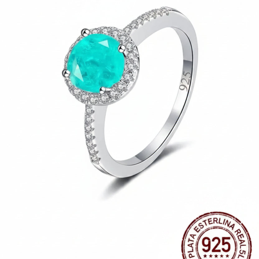 R084 Anillo plata con Turmalina