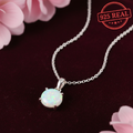 T040 collar de plata  925 con OPALO claro