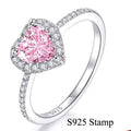 R082 Anillo plata 925 Corazón