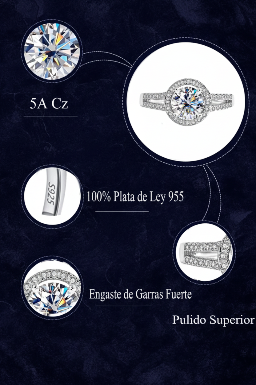 R054 Anillo plata  ley 925