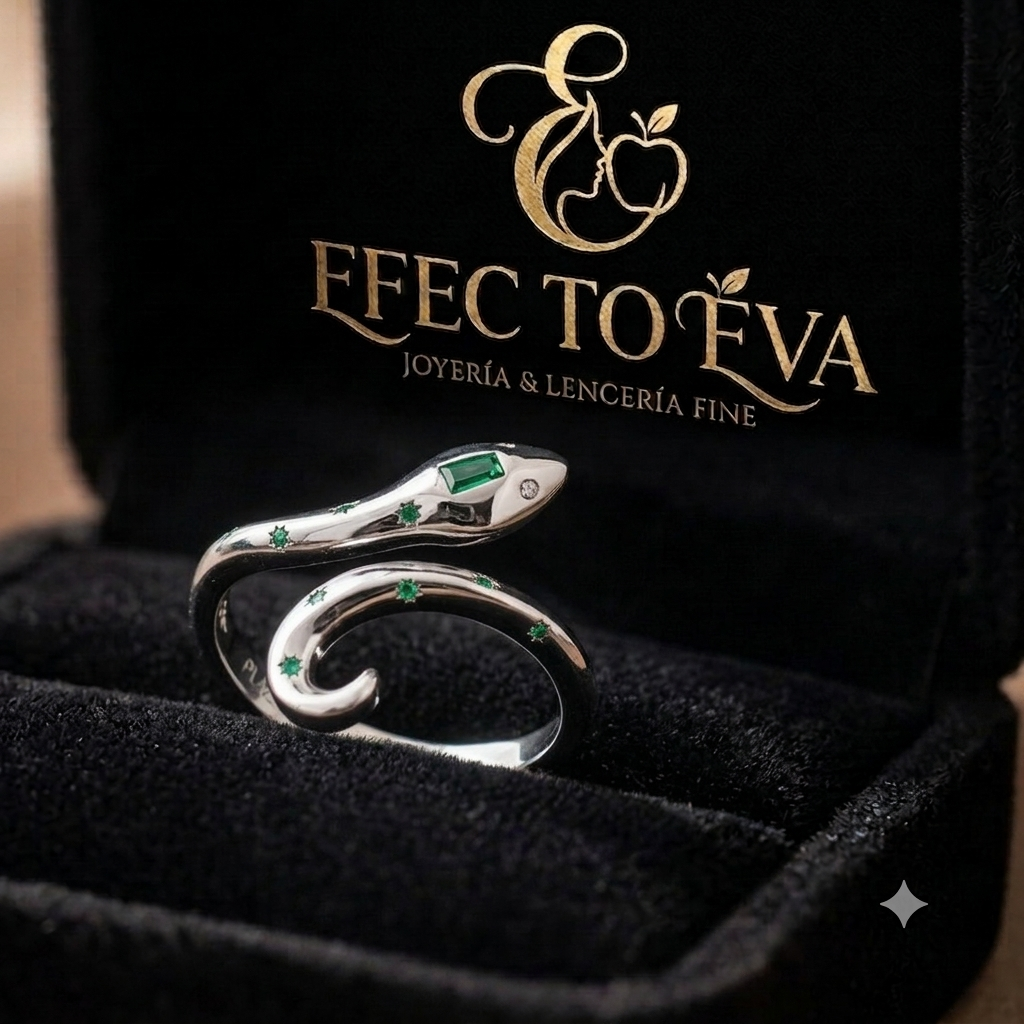 R022 Anillo Plata 925  Esmeralda Sintética Zirconia talla única