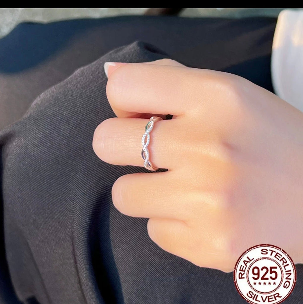 R032 Anillo Plata 925  talla única