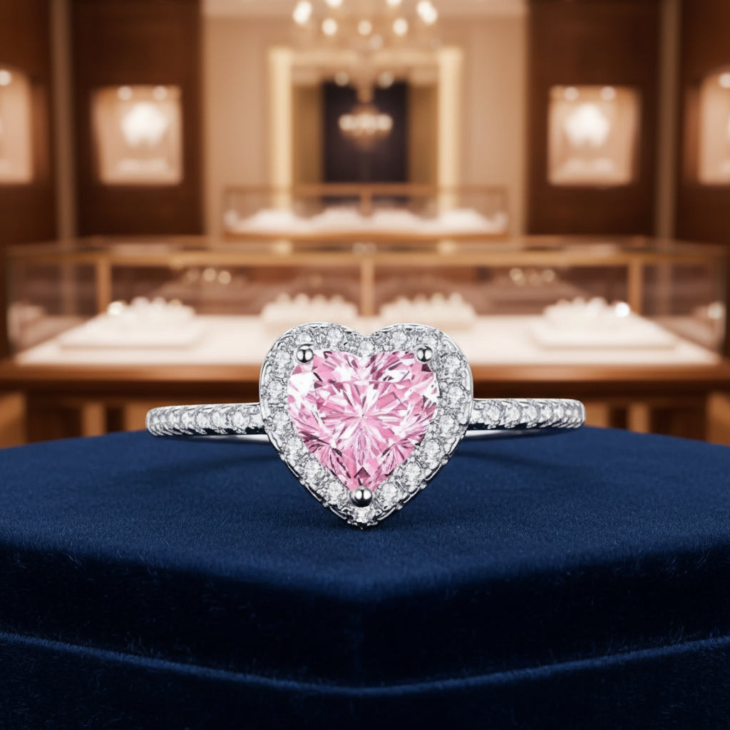 R082 Anillo plata 925 Corazón