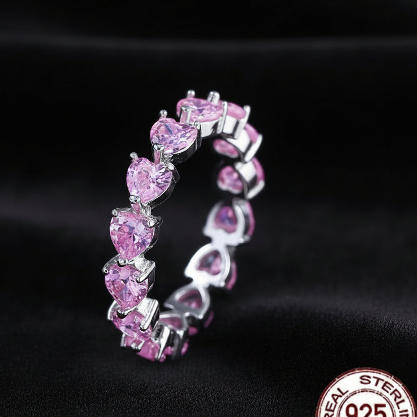 R079 Anillo plata 925 Corazón
