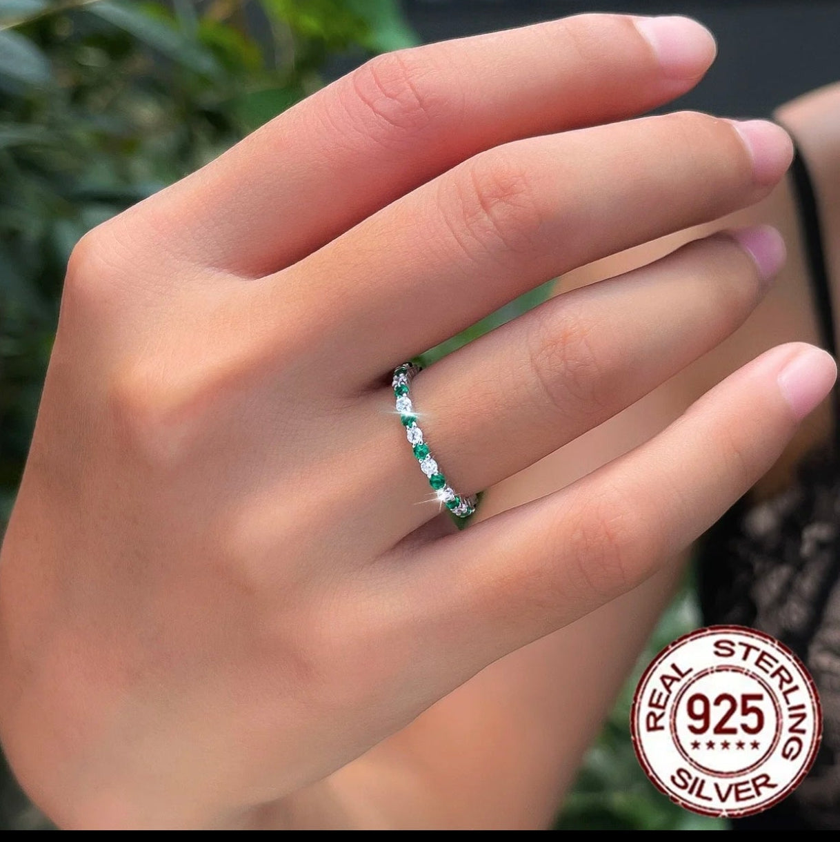 R104  Anillo plata