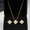 St107 Colección Collar y Aretes de plata de plata St107